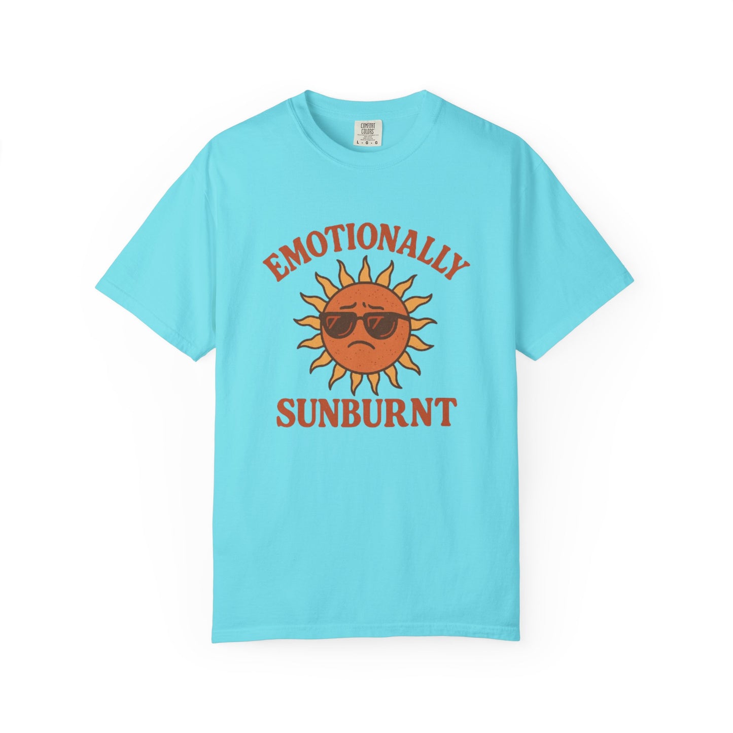 Emotionally Sunburnt Unisex T-Shirt, Funny Summer Tee, Casual Wear, Gift for Beach Lovers, Vacation Shirt, Summer Vibes
